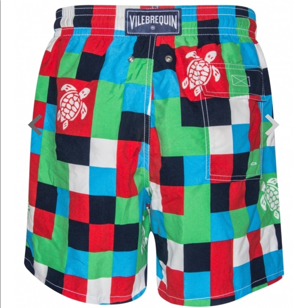 Vilebrequin Multicoloured Checked Swim Shorts M - Picture 2 of 6